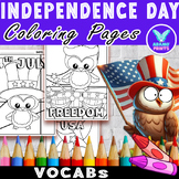 Independence Day Coloring Pages & Writing Paper Art Activi