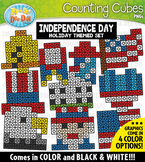 Independence Day Counting Cubes Clipart {Zip-A-Dee-Doo-Dah
