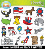 Independence Day Doodles Clipart Set {Zip-A-Dee-Doo-Dah Designs}