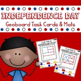 Independence Day (American Symbols) Geoboards Task Cards and Mats