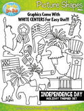 Independence Day Picture Shapes Clipart {Zip-A-Dee-Doo-Dah