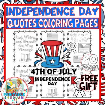 Preview of Independence Day flag day-activities - free 4th of July coloring pages for kids