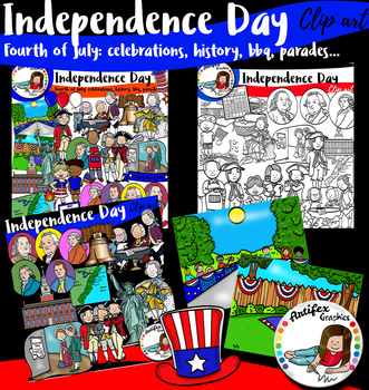 Preview of Independence Day and 4th of July clip art