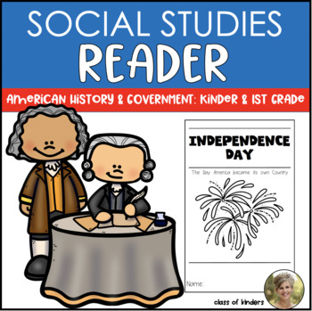 Preview of Independence Day 4th of July History Reader Kindergarten & First Grade