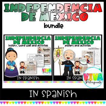 Preview of Independencia de México | Mexican Independence Day Bundle in Spanish
