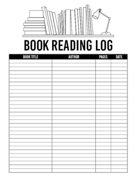 Independent Book Reading Log Printable | Back to School Goal Setting ...