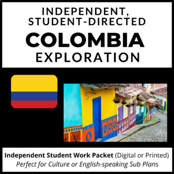 Preview of Independent Colombia Culture Exploration Sub Plan