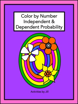 Preview of Independent & Dependent Probability Color by Number (Distance Learning)