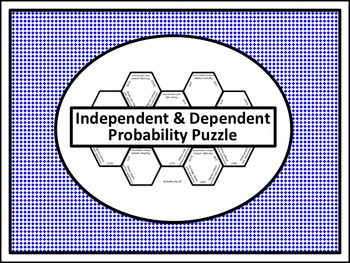 Preview of Independent Dependent Probability Puzzle (Digital/PDF)