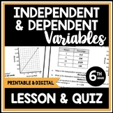 Independent & Dependent Variables Lesson, 6th Grade Algebr
