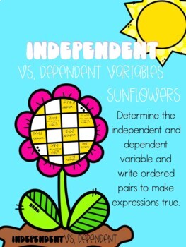 Preview of Independent & Dependent Variables (Spring Math Craft)