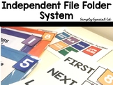Independent File Folder System: For Special Education