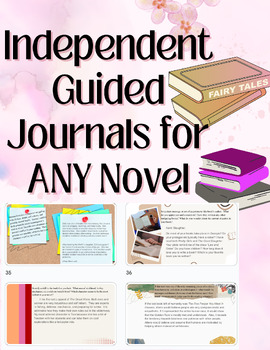 Preview of Independent Guided Journals for ANY Novel