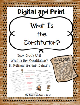 Preview of Comprehension Questions/Literacy Activities: What Is the Constitution? No Prep