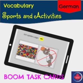 Preview of German Boom Cards: Sports and Activities