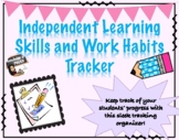 Independent Learning Skills and Work Habits Tracking Sheet