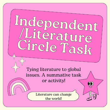 Preview of Independent Literature Circle/Independent Reading Assignment with Rubric