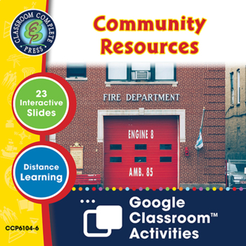 Preview of Independent Living: Community Resources - Google Slides Gr. 9-12+ (SPED)