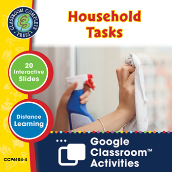 Preview of Independent Living: Household Tasks - Google Slides Gr. 9-12+ (SPED)