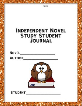 Preview of Independent Novel Study Student Journal