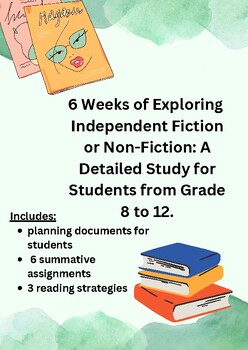 Preview of Independent Novel or Non-Fiction Study Gr. 8 - 12