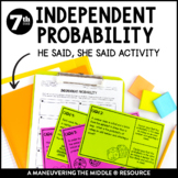 Probability of Independent Events Activity | Probability E
