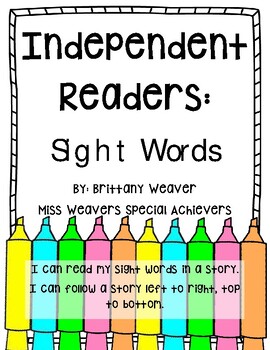 Preview of Independent Readers - Sight Words (Group One of Nine)