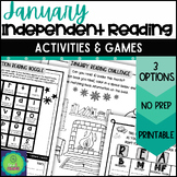 January Reading Log Bingo 3rd 4th 5th Grade Independent Re