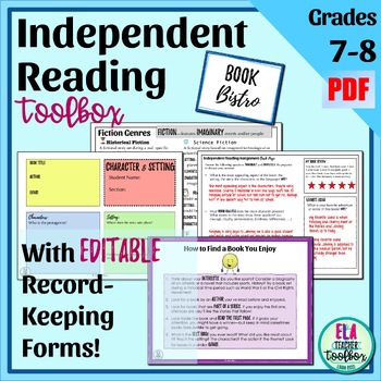 Preview of Independent Reading Activity: One-Pagers, Annotation Guides, + Bulletin Boards