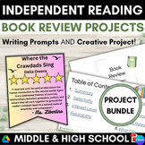 Independent Reading Book Review Banners & Writing Project 