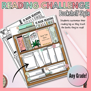 Preview of Independent Reading Book Tracker / Book Challenge