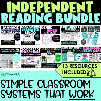 Preview of Independent Reading Bundle- Systems and Strategies for Middle School