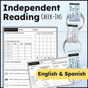 Preview of Independent Reading Check-In & Comprehension Questions Any Book - Exit Tickets