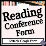 Independent Reading Comprehension - Check-In Google Form f
