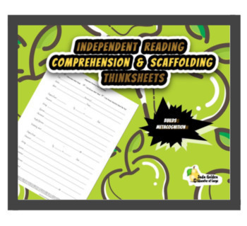 Preview of Independent Reading ~ Comprehension Thinksheet ~ Googleversion