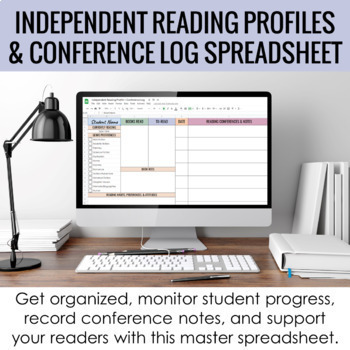Preview of Independent Reading Conference Log + Reading Profile Master Spreadsheet