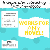 Independent Reading Creative Analysis Check In