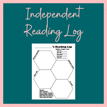 Preview of Independent Reading Log