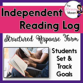 Preview of Independent Reading Log with Reading Responses