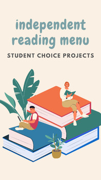 Preview of Independent Reading Menu + Rubric