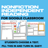 Independent Reading Nonfiction Graphic Organizer for Googl