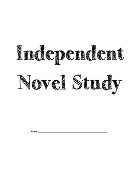 Preview of Independent Reading Novel Study