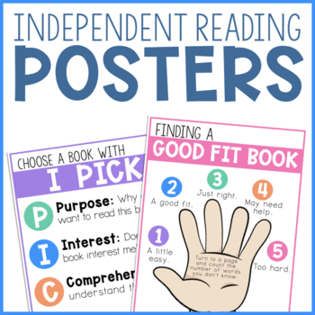 Preview of Independent Reading Posters and Readers Notebook Pages