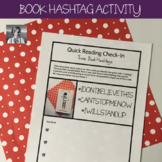 Independent Reading Accountability: Book Hashtags Activity
