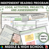 Independent Reading Program | Any Novel Study | Middle and
