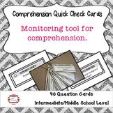 Independent Reading Quick Check - Comprehension Tool Inter