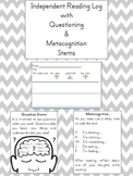 Independent Reading Reflection Log with Questioning and Me