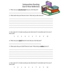 Independent Reading Reflection Sheet - End of Year