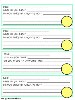 Independent Reading Resources by Miss Fun in Fifth | TPT