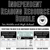 Independent Reading Resources Bundle for Middle & High School ELA